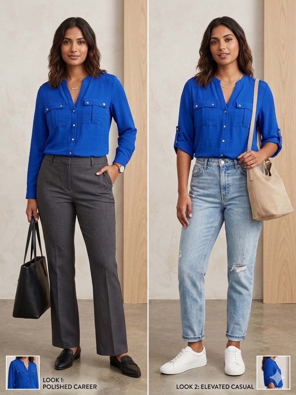 Calvin Klein Royal Blue Boyfriend Shirt